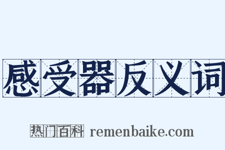 感受器反义词是什么意思的图片
